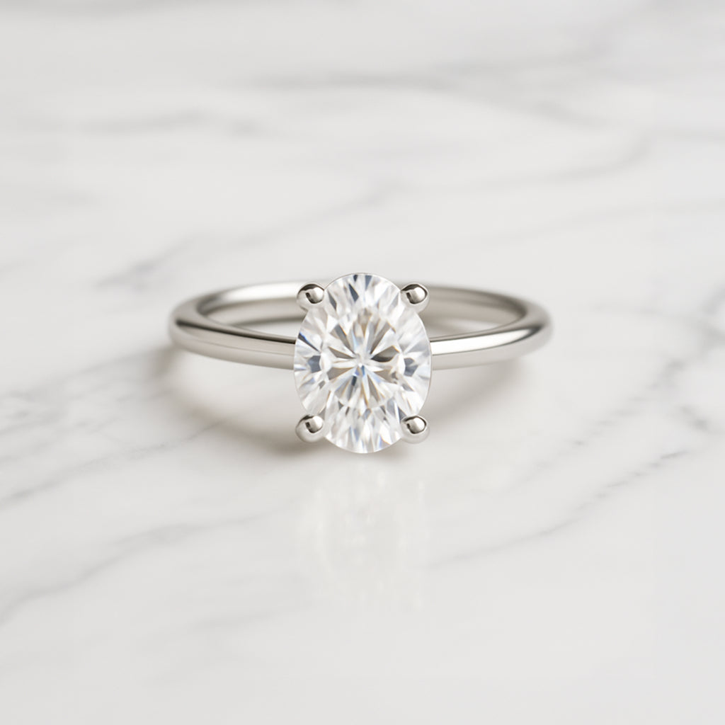 Classic Oval Cut Hidden Halo - 1.20ct+ (8.5mm+, D/E & VVS)