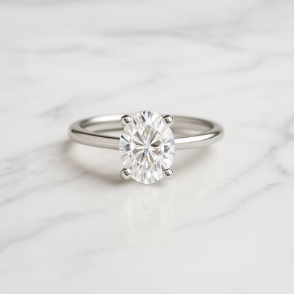 Classic Oval Cut Hidden Halo - 1.20ct+ (8.5mm+, D/E & VVS)