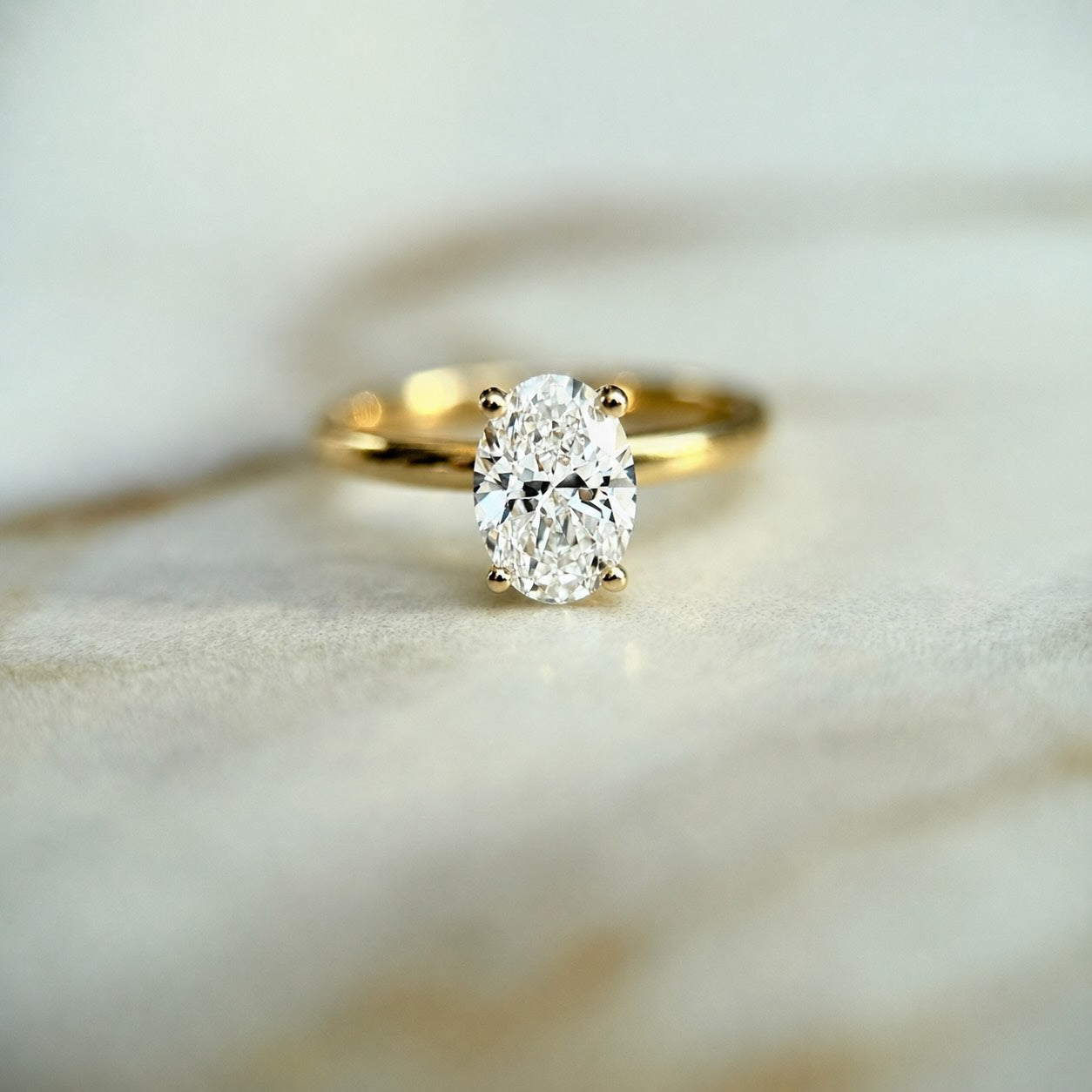 Classic Oval Cut Solitaire - 1.20ct+ (8.5mm+, D/E & VVS)