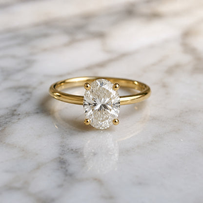 Classic Oval Cut Solitaire - 1.80ct+ (9.5mm+, D/E & VVS)