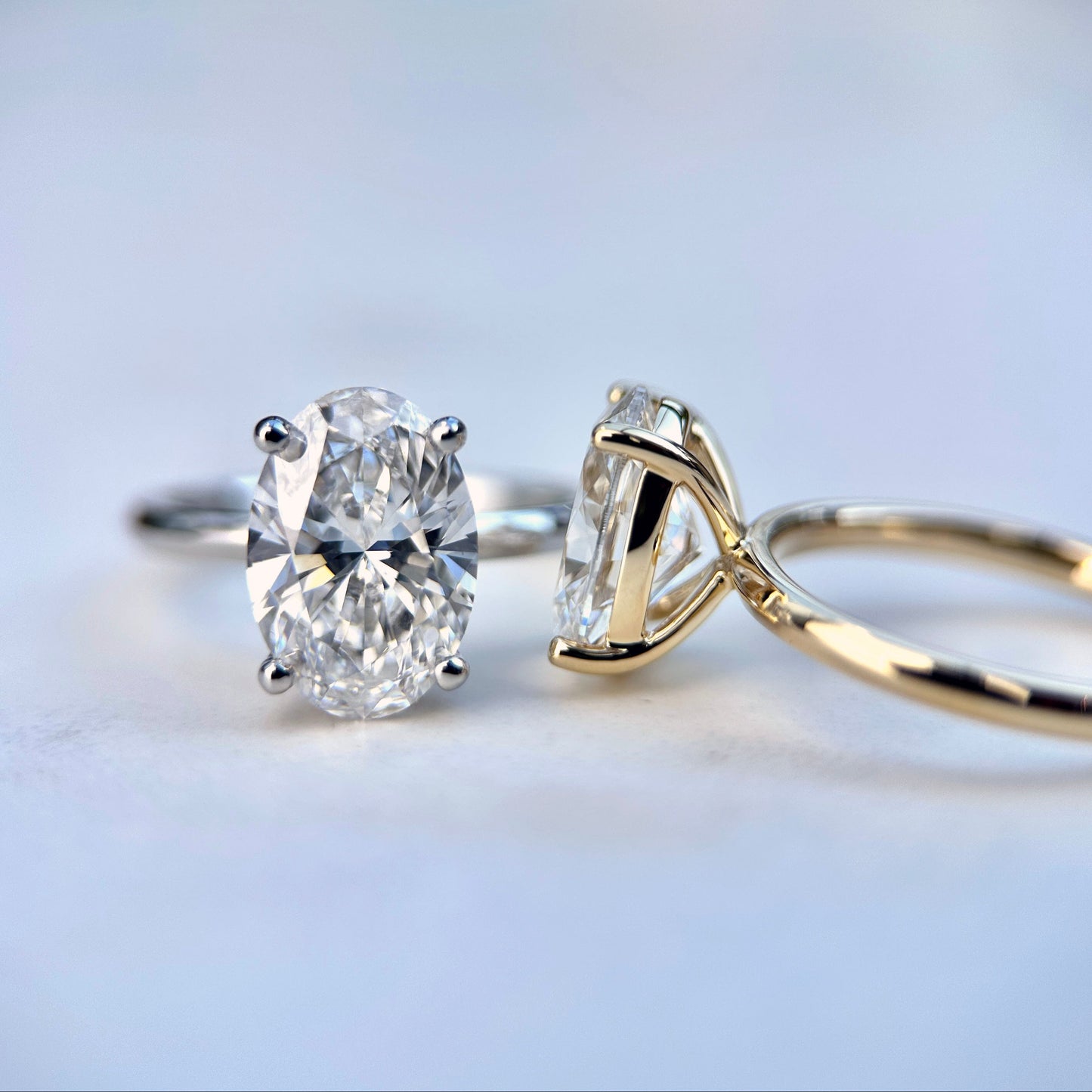 Classic Oval Cut Solitaire - 2.50ct+ (10.5mm+, D/E & VVS)