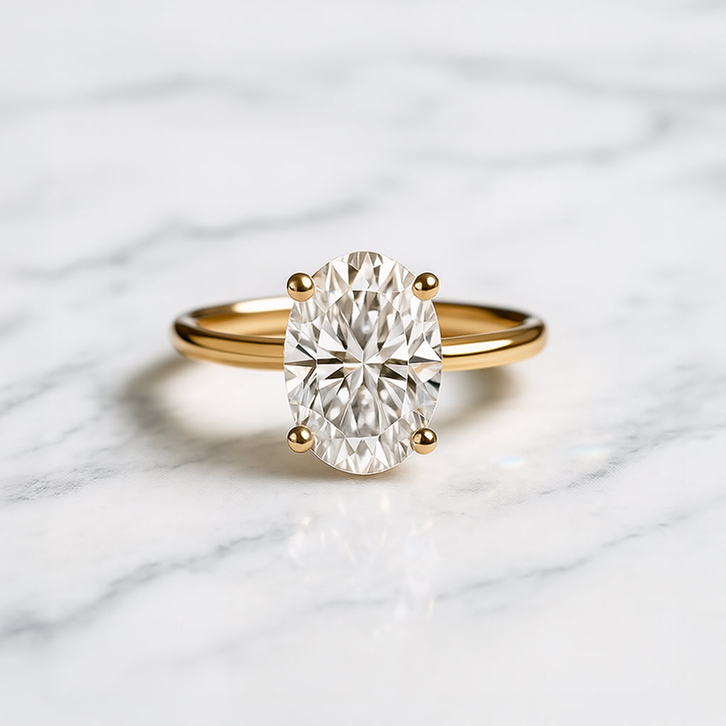 Classic Oval Cut Hidden Halo - 2.50ct+ (10.5mm+, D/E & VVS)