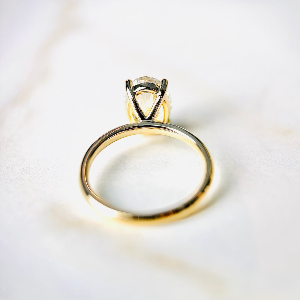 Classic Oval Cut Solitaire - 2ct+ (10mm+, D/E & VS1+)