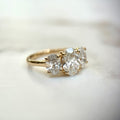 Classic Oval Trilogy - 3ct+ (D/E & VVS main diamond)