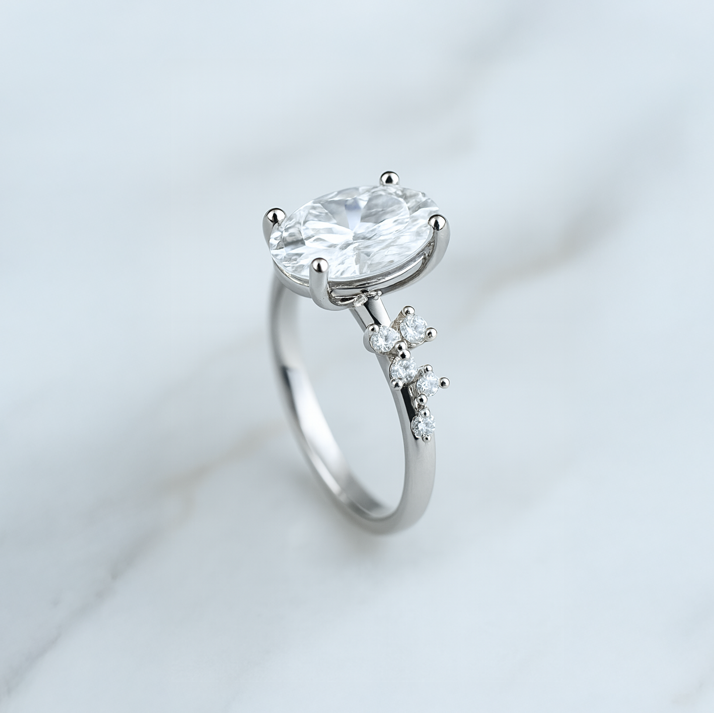 Classic Pretty Oval Ring - 2.50ct+ (10.5mm+, D/E & VVS)