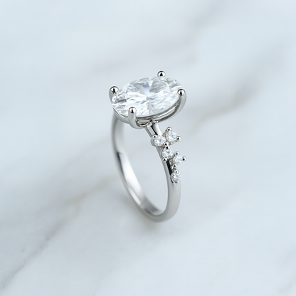 Classic Pretty Oval Ring - 2.50ct+ (10.5mm+, D/E & VVS)
