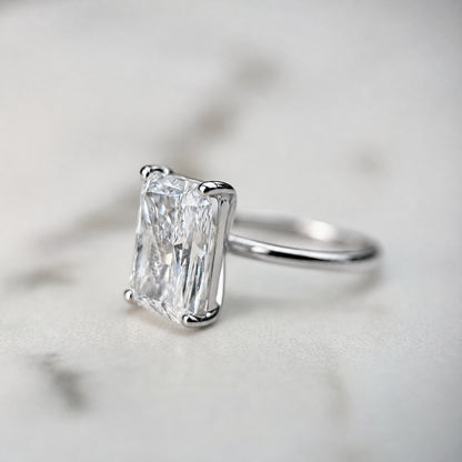 Classic Radiant Cut Solitaire - 5ct+ (12mm+, D/E & VVS)