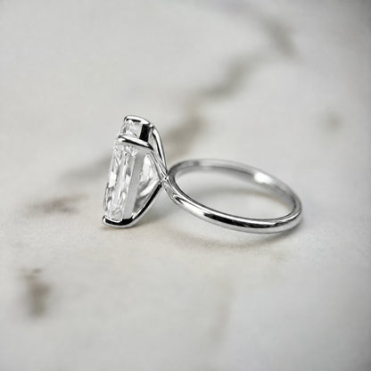 Classic Radiant Cut Solitaire - 5ct+ (12mm+, D/E & VVS)