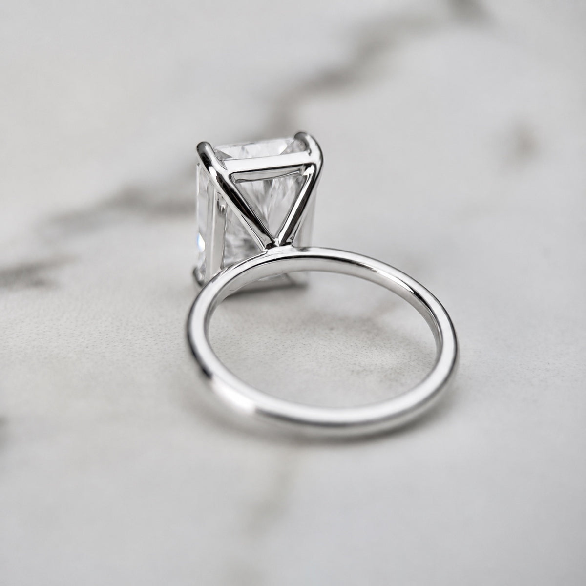 Classic Radiant Cut Solitaire - 5ct+ (12mm+, D/E & VVS)