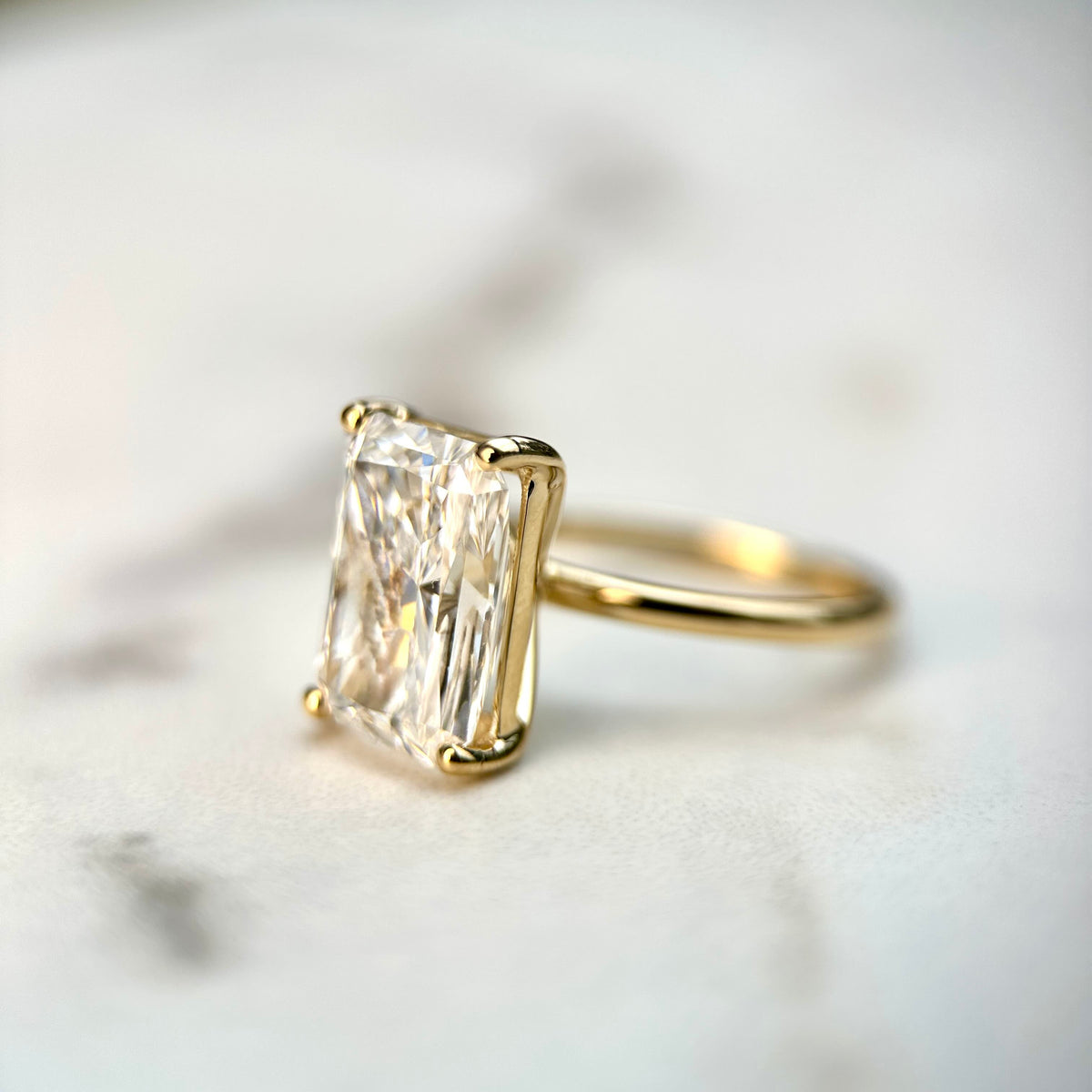 Classic Radiant Cut Solitaire - 5ct+ (12mm+, D/E & VVS)