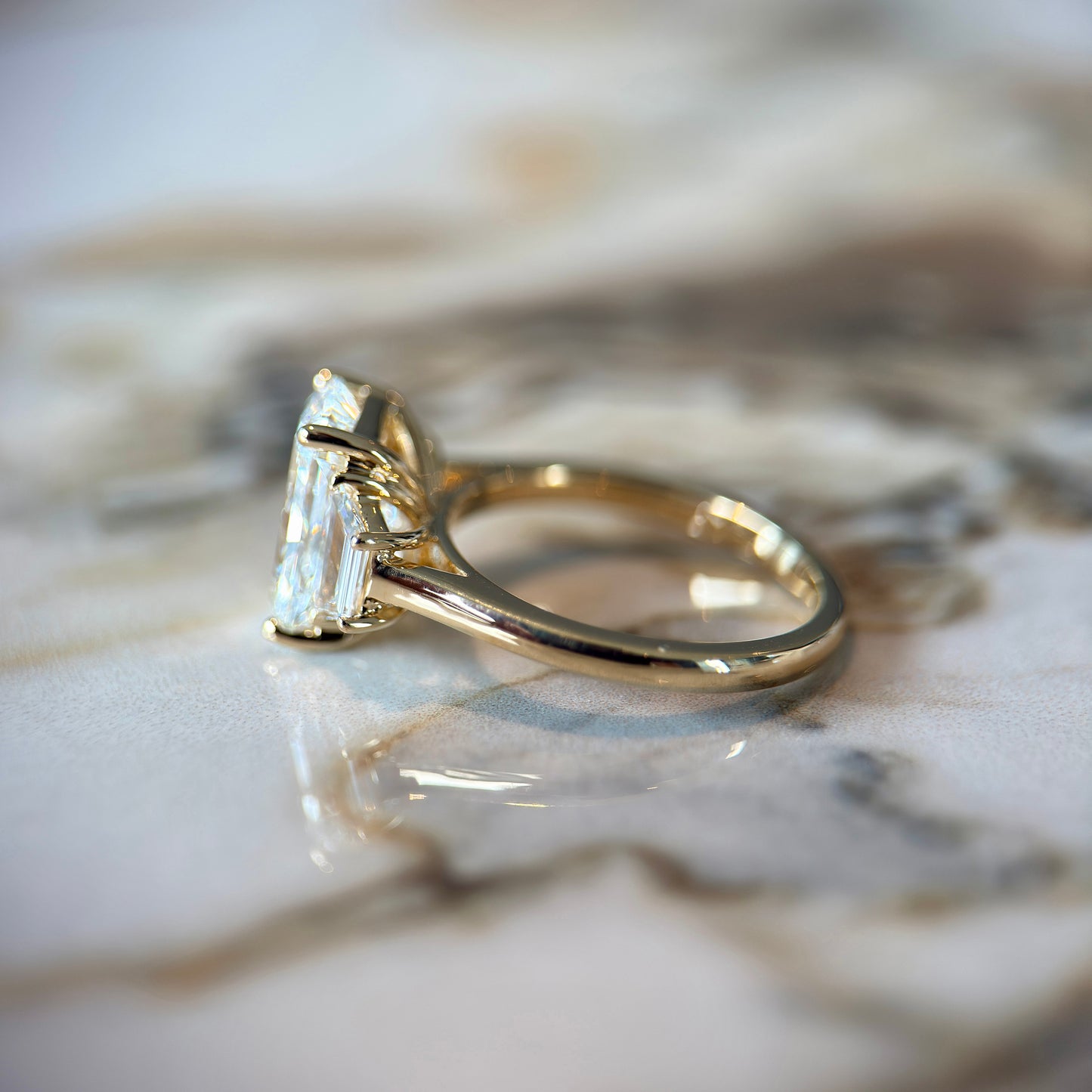 London Diamonds Classic Radiant and Trapezoids - 3ct+ (10mm+, D/E & VVS)