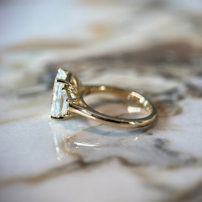 London Diamonds Classic Radiant and Trapezoids - 3ct+ (10mm+, D/E & VVS)