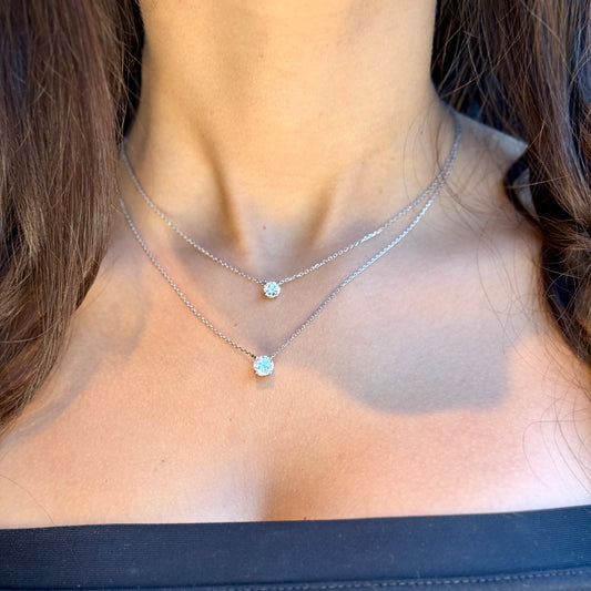 Classic Round Cut Pendant - 1ct