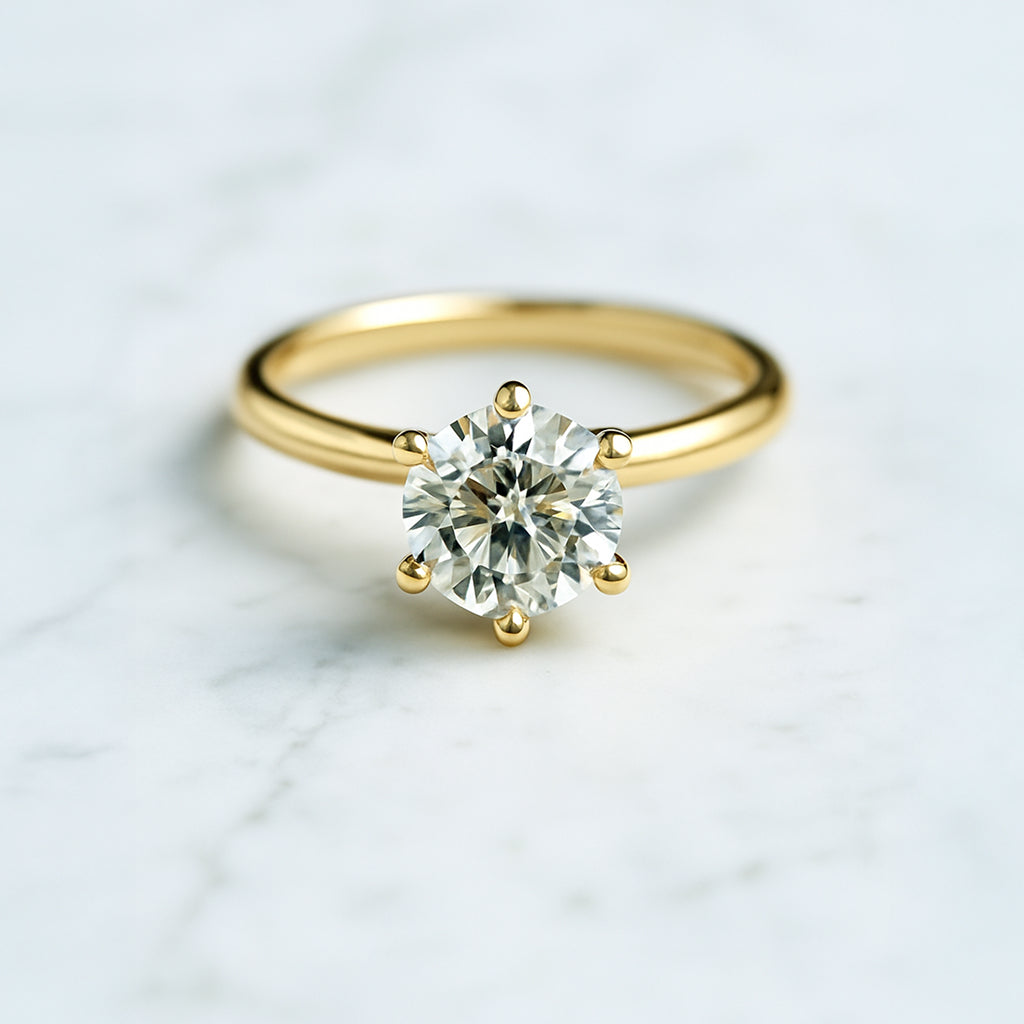 Classic Round Cut Solitaire (6 prong) - 1.50ct+ (7.3mm+, D/E & VVS)