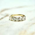 Cushion Cut Low Set Diamond Band - 2.50ct