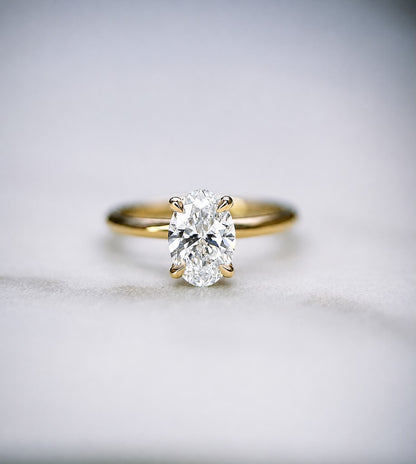 Classic Oval Cut Solitaire - 1ct+ (8mm+, D/E & VVS)