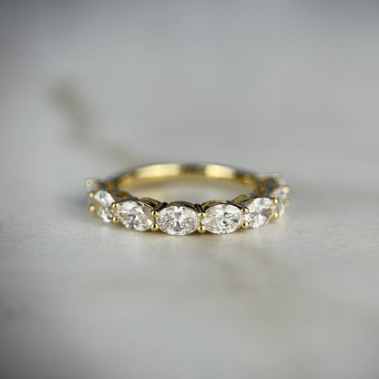 East to West set Oval Cut Ring – London Diamonds