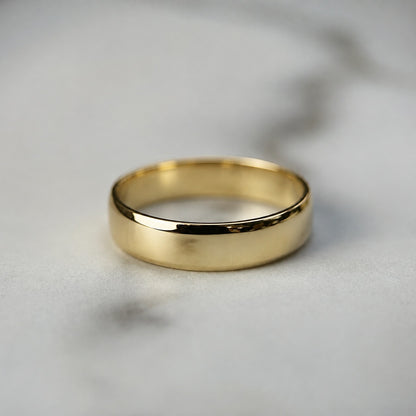 Polished Edge Band with Matte Centre - 5mm