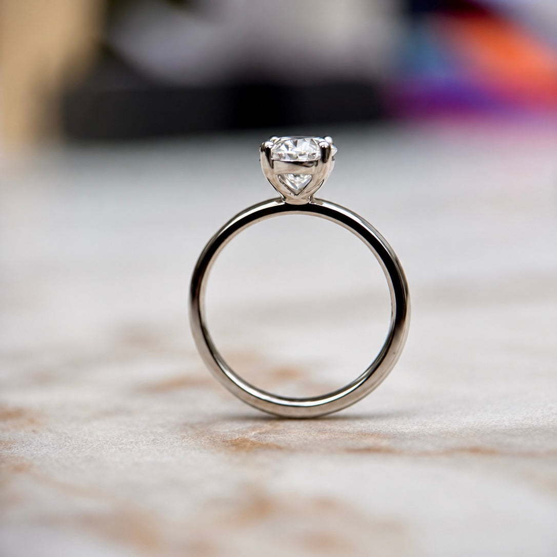 Classic Oval Cut Solitaire - 1.50ct+ (9mm+, D/E & VVS)