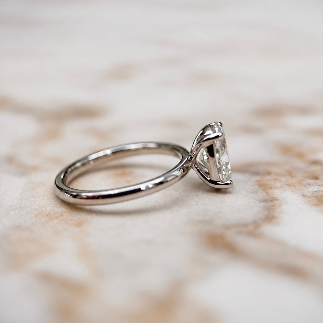 Classic Oval Cut Solitaire - 1.50ct+ (9mm+, D/E & VVS)
