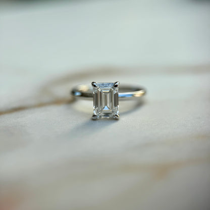 Classic Emerald Cut Solitaire - 1.50ct+ (D/E & VVS)