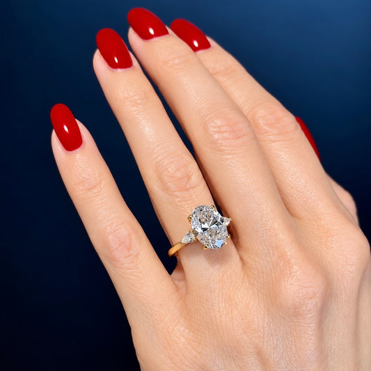 Classic Oval and Pears - 4ct+ (13mm+, D/E & VVS)
