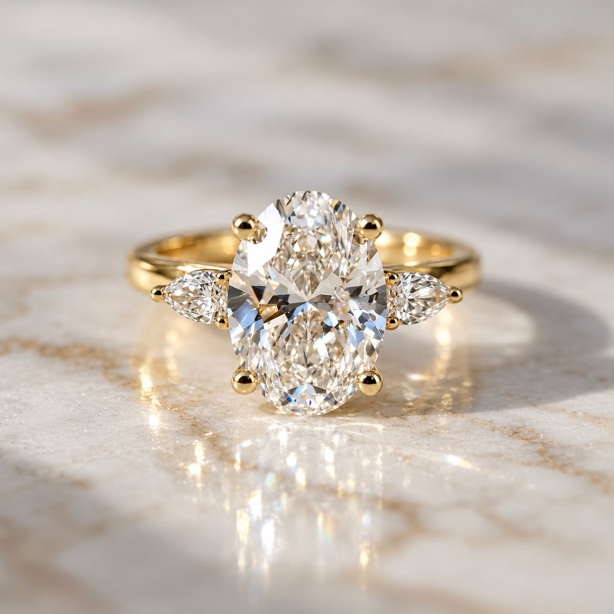 Classic Oval and Pears - 2.50ct+ (10.5mm+, D/E & VVS)