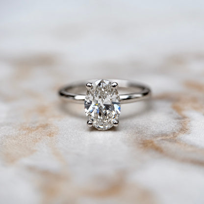 Classic Oval Cut Solitaire - 1.50ct+ (9mm+, D/E & VVS)