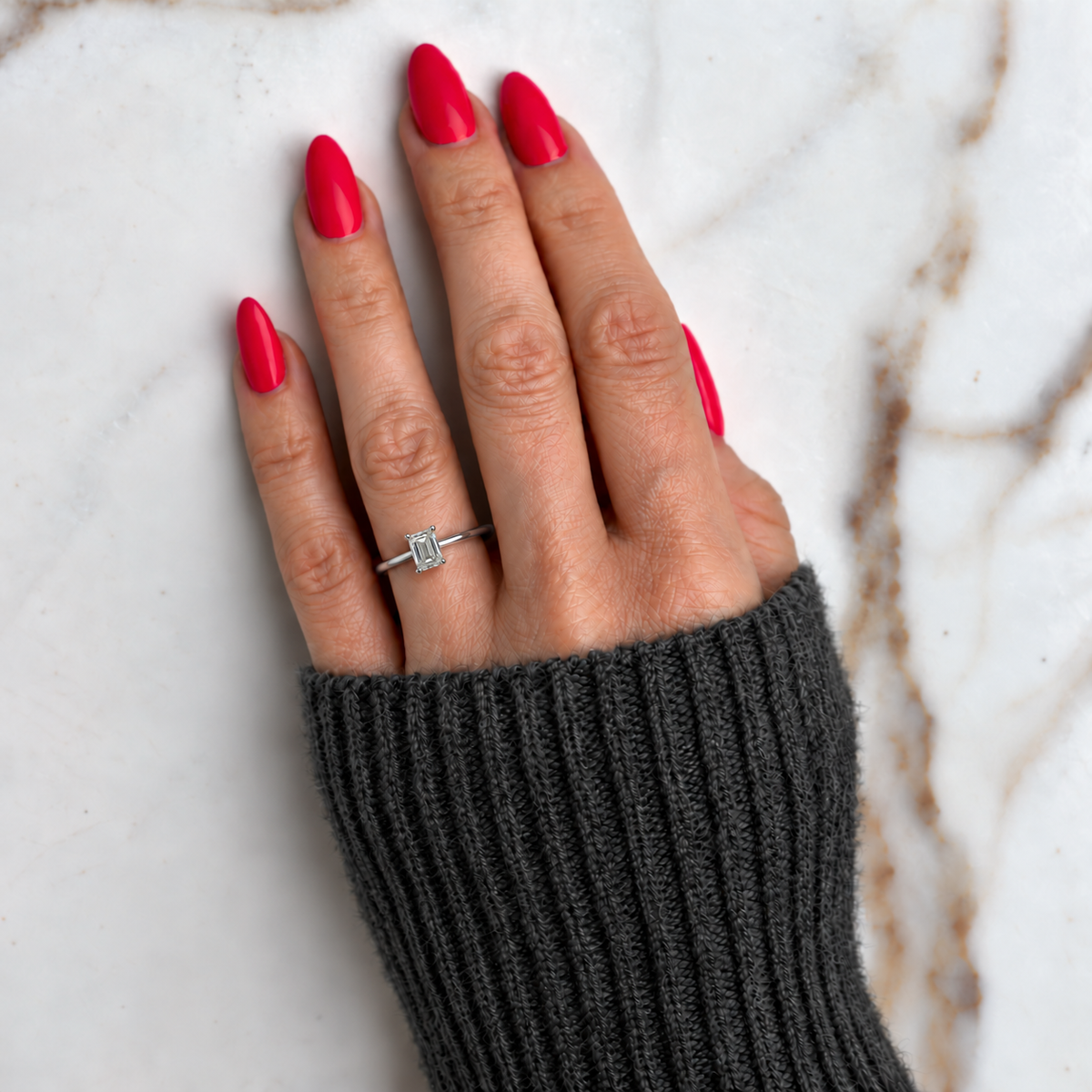Classic Emerald Cut Solitaire - 1ct+ (D/E & VVS)