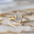 Classic Pear Cut Solitaire - 3ct+ (E/VS1+)