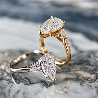 Classic Pear and Pears - 3ct+ (E/VS1+)