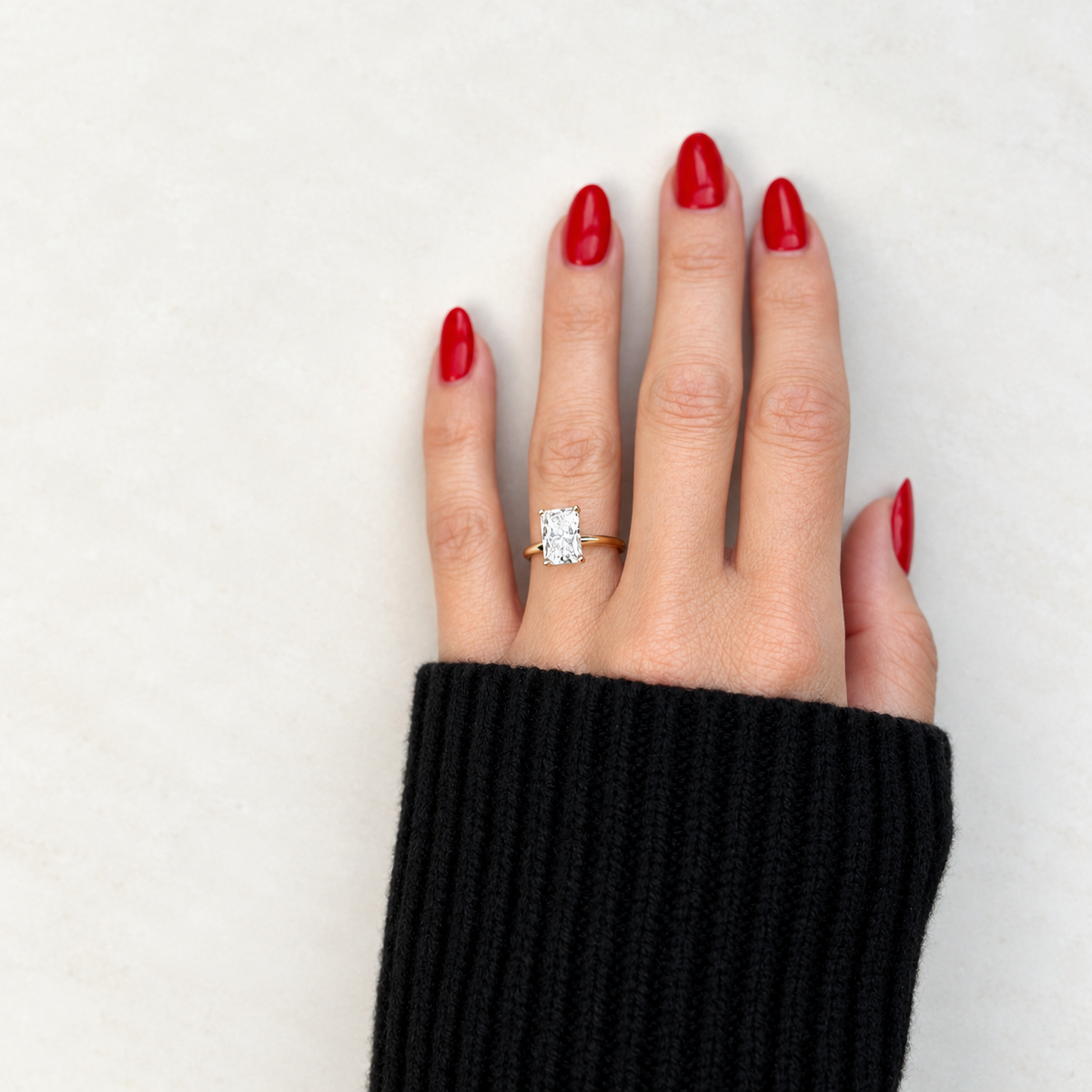 Classic Radiant Cut Hidden Halo - 2.50ct+ (9.5mm+, D/E & VVS)