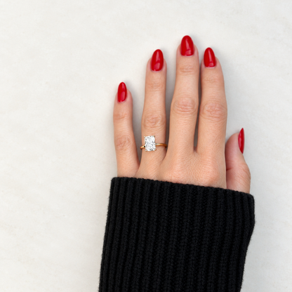 Classic Radiant Cut Hidden Halo - 2.50ct+ (9.5mm+, D/E & VVS)
