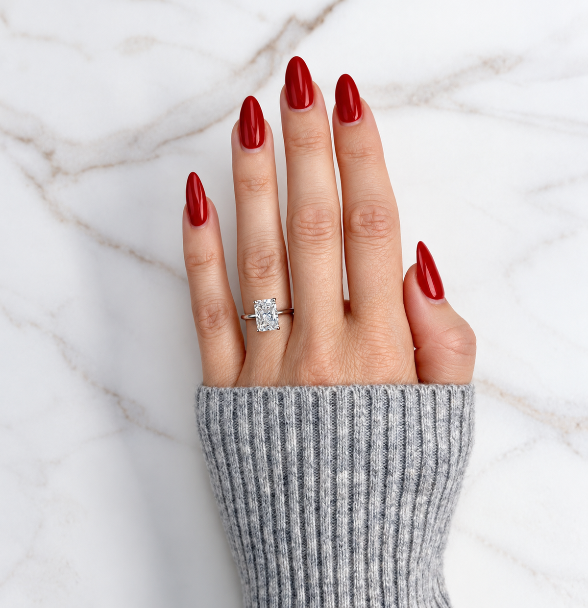 Classic Radiant Cut Solitaire - 3ct+ (10mm+, D/E & VVS)