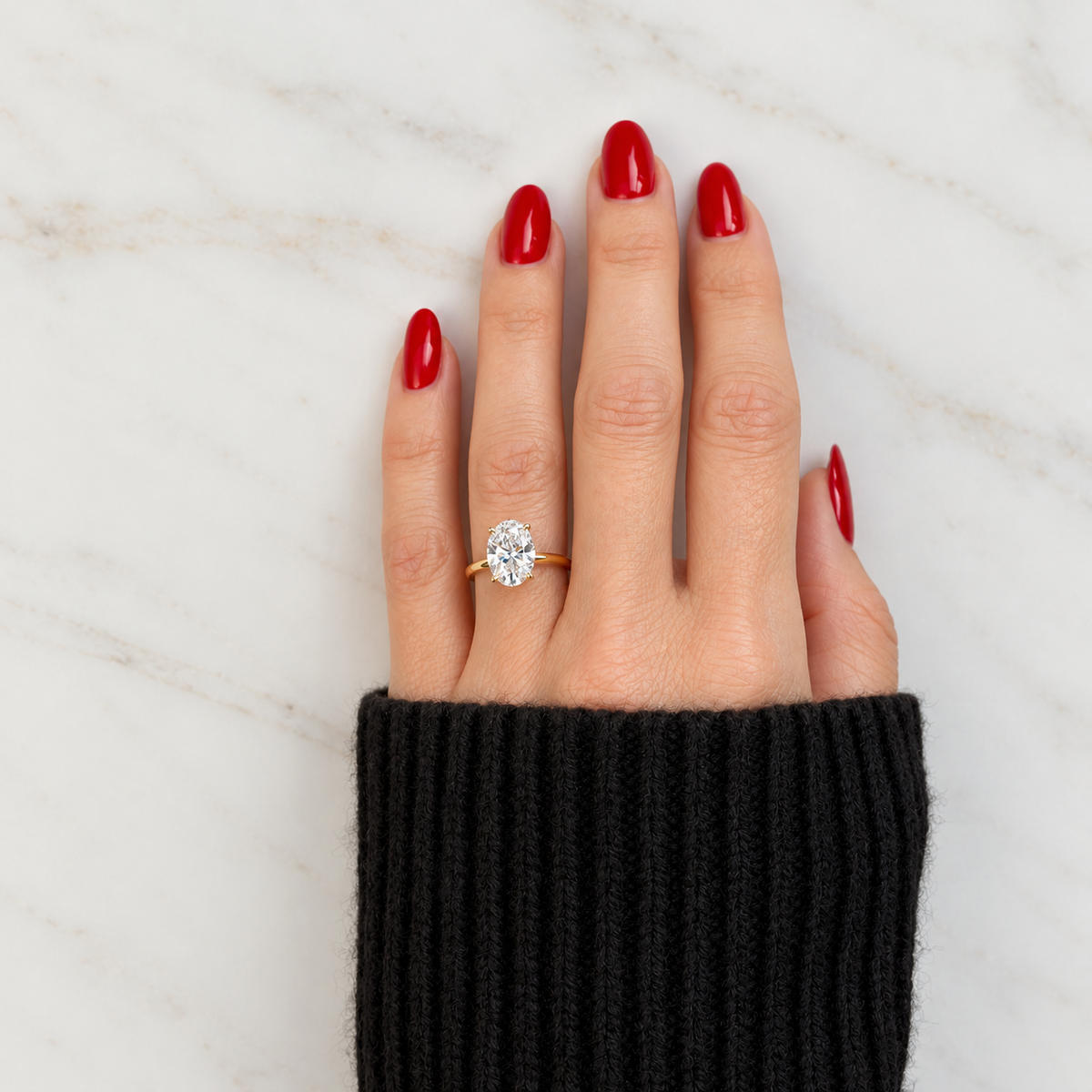 Classic Oval Cut Hidden Halo - 2.50ct+ (10.5mm+, D/E & VVS)