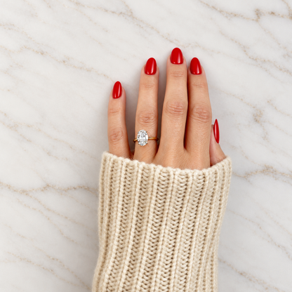 Classic Oval Cut Solitaire - 2.50ct+ (10.5mm+, D/E & VVS)