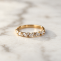 Marquise & Round Cut Half Band - 0.60ct