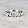 Marquise & Round Cut Half Band - 0.70ct