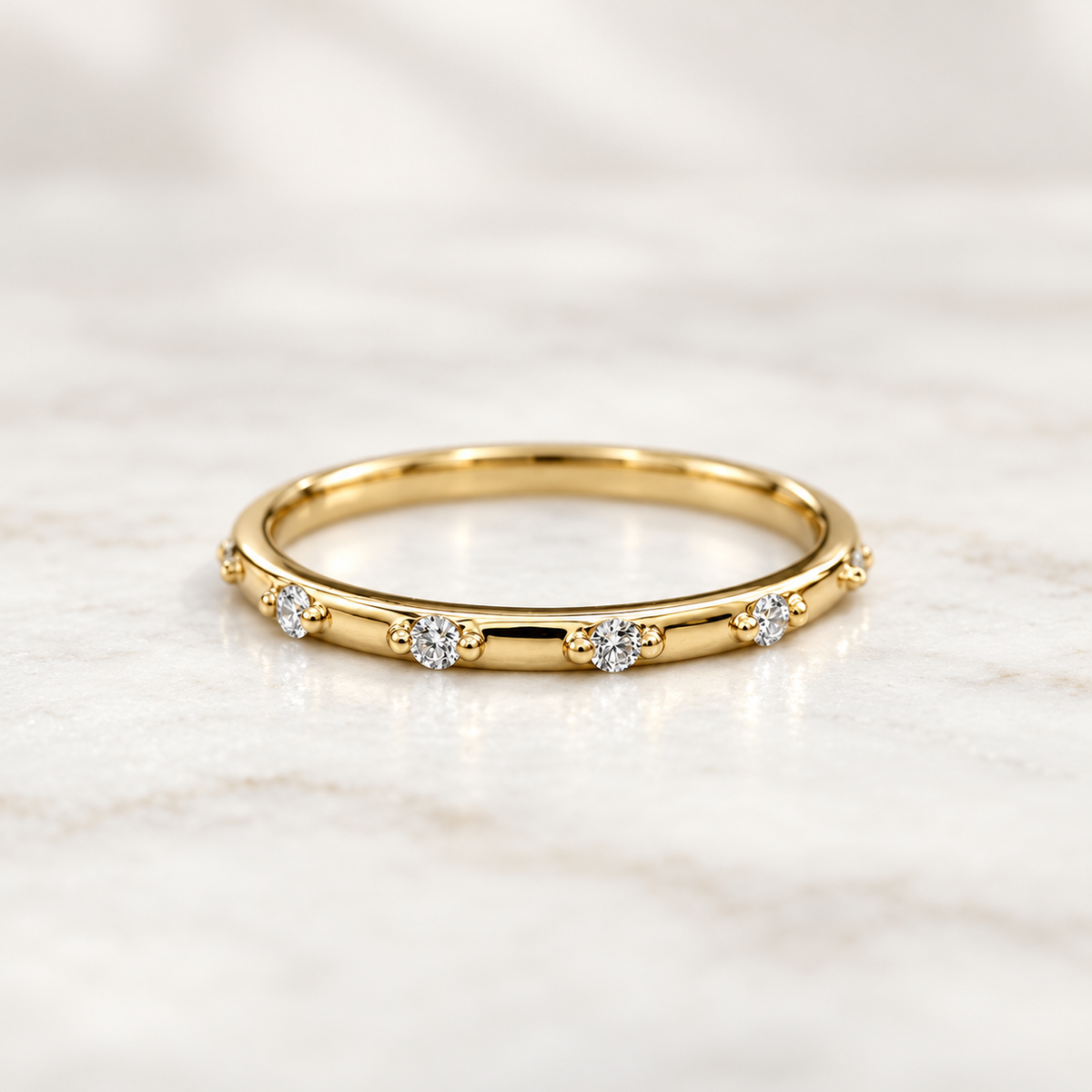Spaced Diamond Band