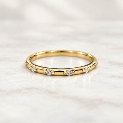 Spaced Diamond Band