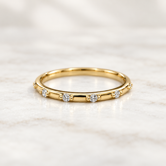 Spaced Diamond Band