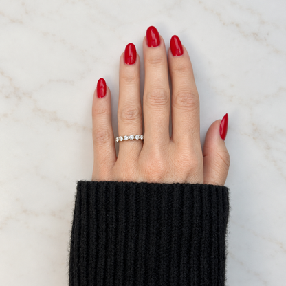 Low Set Half U-Prong Eternity Band - 0.70ct
