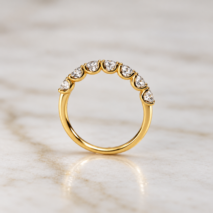 Low Set Half U-Prong Eternity Band - 0.70ct