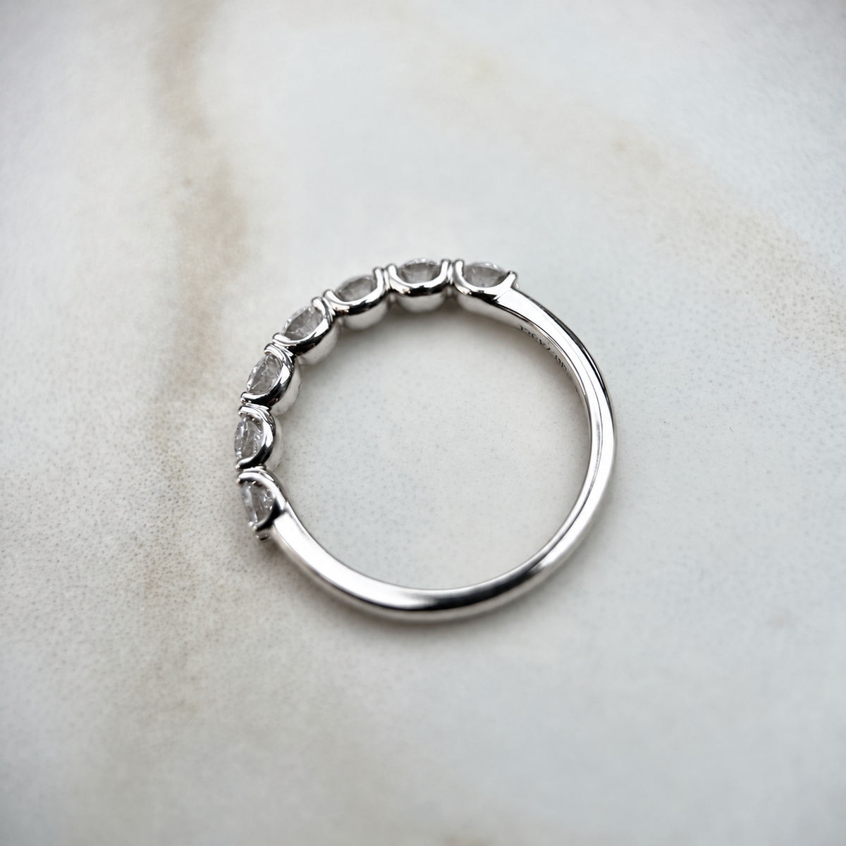 Low Set Half U-Prong Eternity Band - 0.70ct