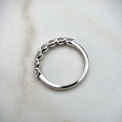 Low Set Half U-Prong Eternity Band - 0.70ct