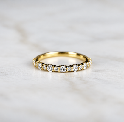 Alternate Round Wedding Band - 0.45ct