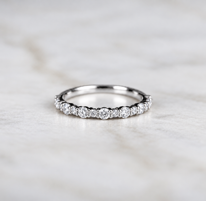 Alternate Round Wedding Band - 0.45ct