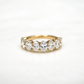 Oval Cut Half Band - 2.5ct