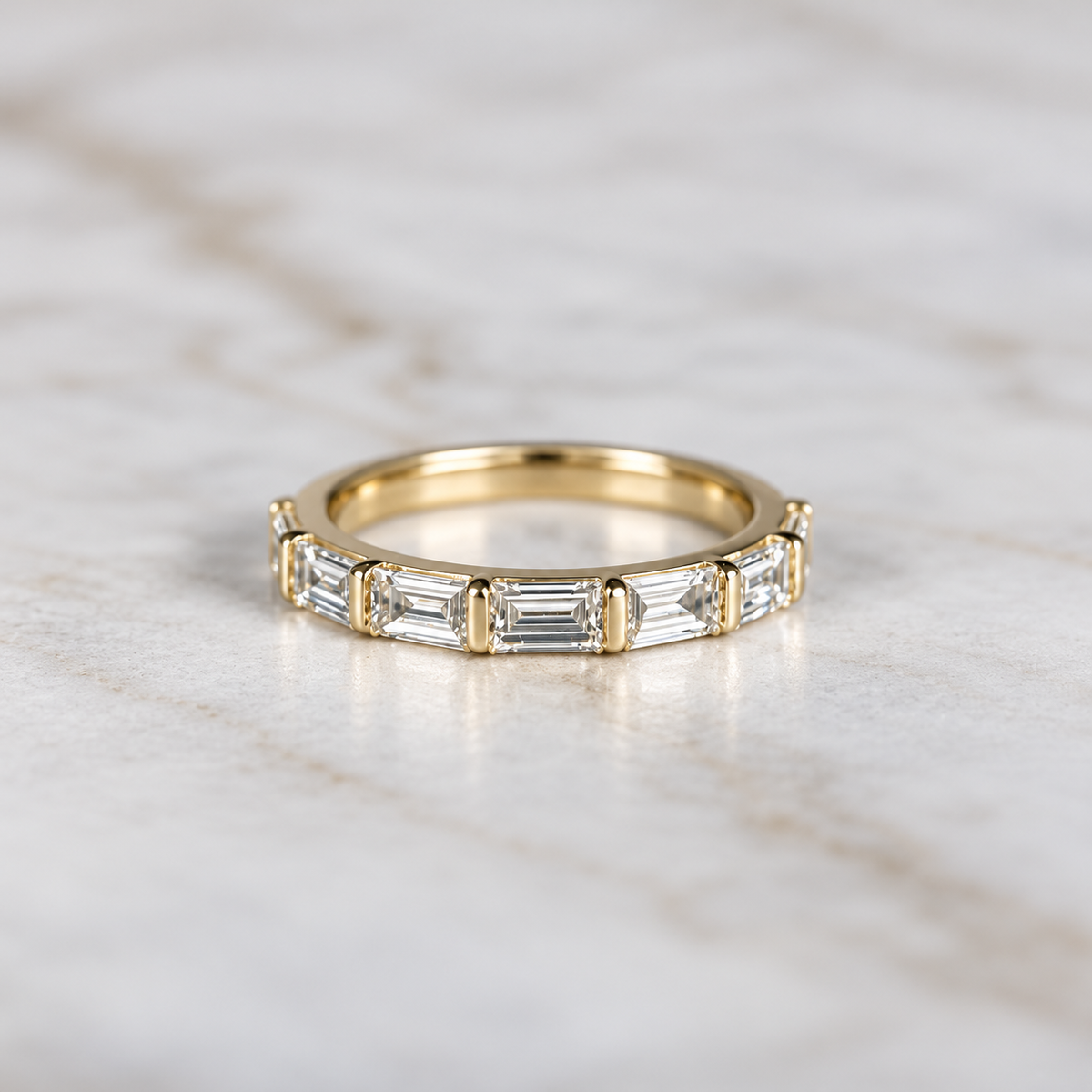 Half Baguette Cut Band - 0.70ct