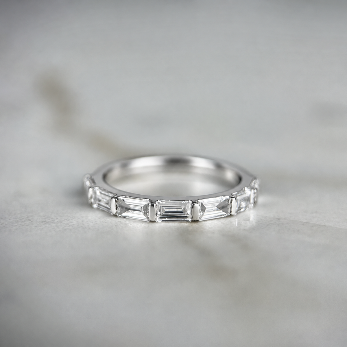 Half Baguette Cut Band - 0.70ct